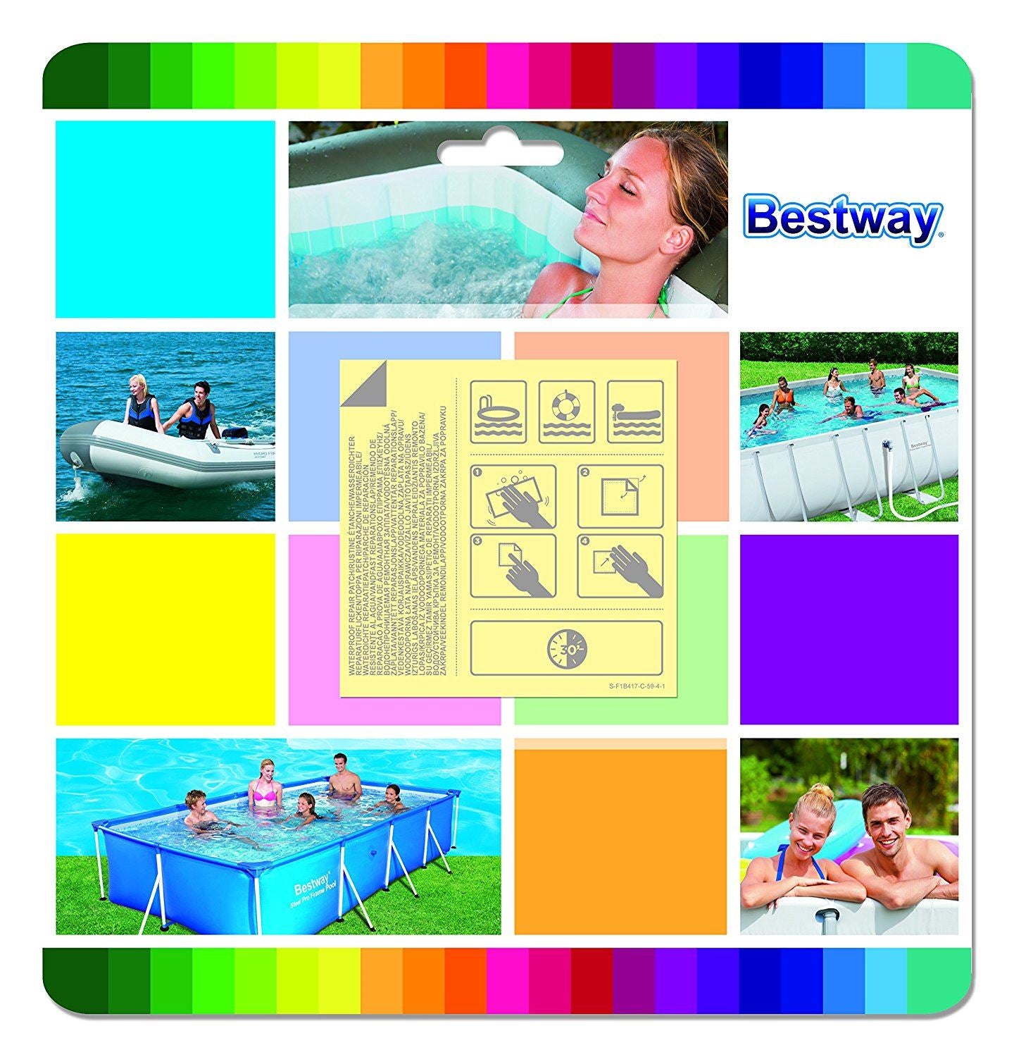 BESTWAY UNDERWATER ADHESIVE REPAIR PATCH 10/PK