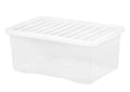 WHAM CRYSTAL 45L STORAGE BOX & LID CLEAR