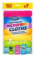 DLUX MULTI-PURPOSE MIRCOFIBRE CLOTHS 7/PK