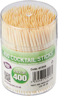 PPS PARTY COCKTAIL STICKS / TOOTHPICKS 400/PK