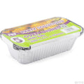 PPS FOIL OVEN DISHES & LIDS LARGE 200 X 111 X 55MM 5/PK