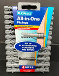 PLASPLUGS ALL IN ONE FIXINGS - CLIP PACK 5/PK