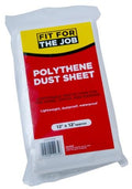 FIT FOR THE JOB POLYTHENE DUST SHEET 12' X 12'