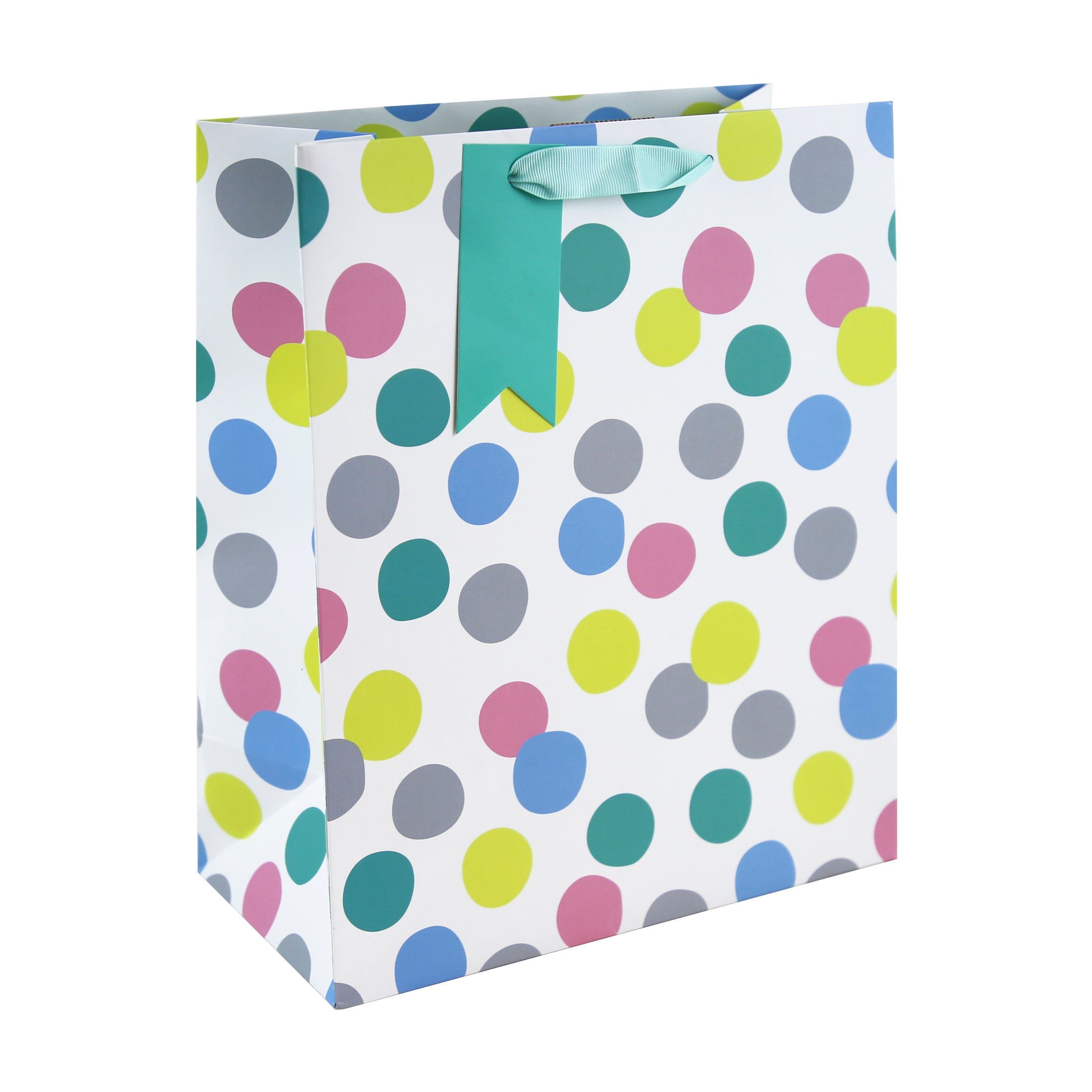 EUROWRAP BABY SPOTS LARGE GIFT BAG APX 27 X 33 X 14 CM