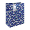 EUROWRAP MODERN CHEVRON LARGE GIFT BAG APX 27 X 33 X 14 CM