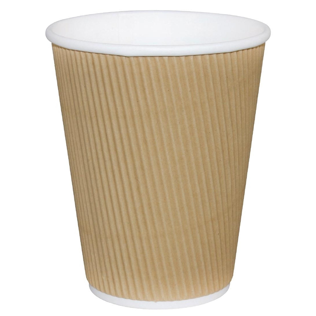 BROWN KRAFT RIPPLE WALL HOT DRINK CUP 12OZ / 25 PACK