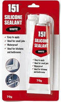 151 MULTI PURPOSE WHITE SILICONE SEALANT TUBE 70G