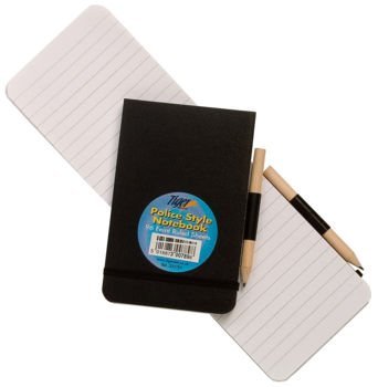 TIGER POLICE STYLE NOTEBOOK WITH PENCIL