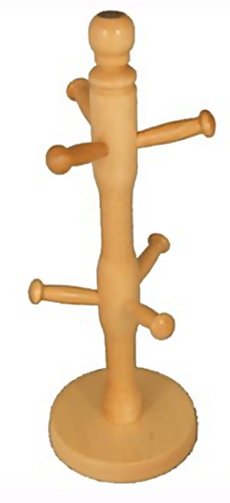 APOLLO WOODEN BEECHWOOD MUG TREE