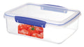 SISTEMA KLIP IT FOOD STORAGE CONTAINER WITH ASSORTED PASTEL CLIPS 2 LTR