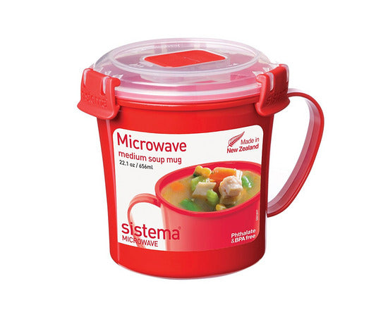SISTEMA MICROWAVE SOUP MUG MEDIUM 656ML