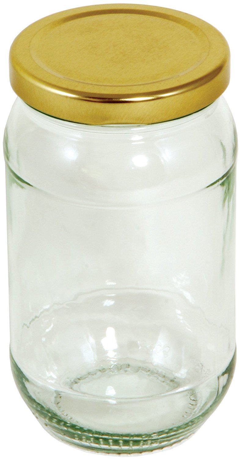 TALA PRESERVE JAR 16OZ 454G GOLD SCREW LID