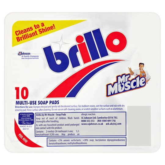 BRILLOS SOAP PADS 10 PADS