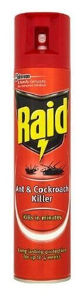 RAID ANT & COCKROACH & CRAWLING AEROSOL 300ML