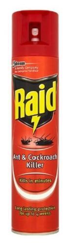 RAID ANT & COCKROACH & CRAWLING AEROSOL 300ML