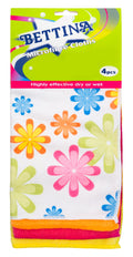 4 BETTINA MICROFIBRE CLOTHS