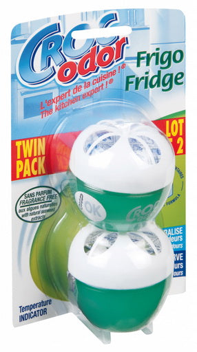 CROC ODOR FRIDGE DEODORISER TWIN PACK