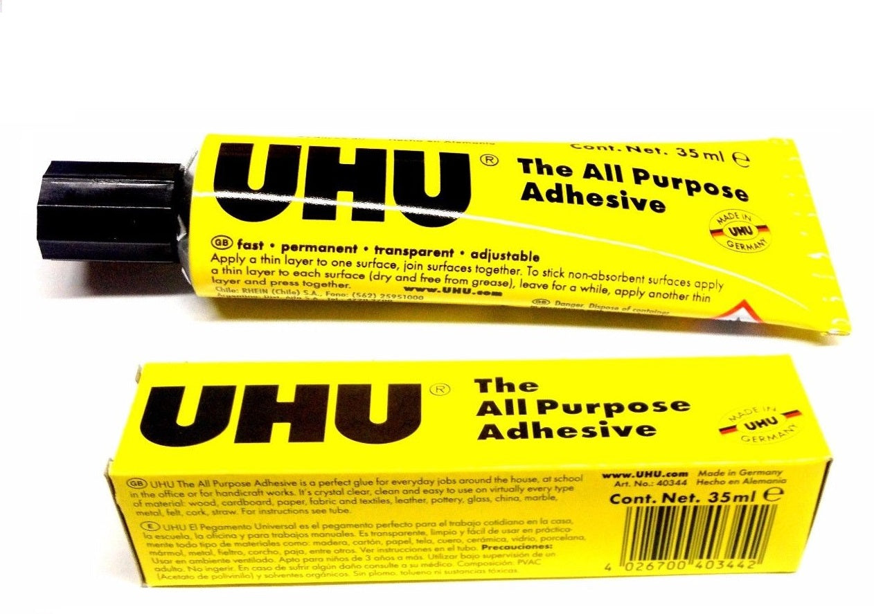 UHU ALL PURPOSE GLUE ADHESIVE BOX 35ML