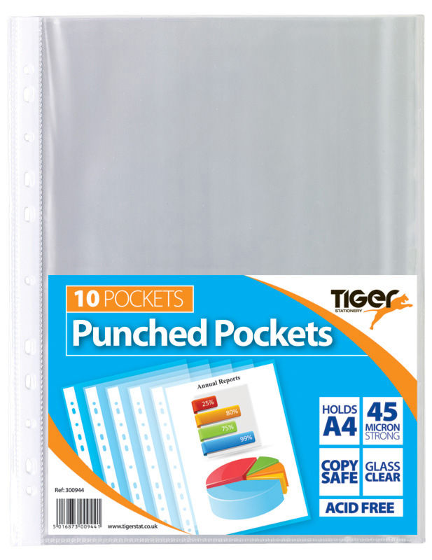 A4 PK 10 PUNCHED PKTS