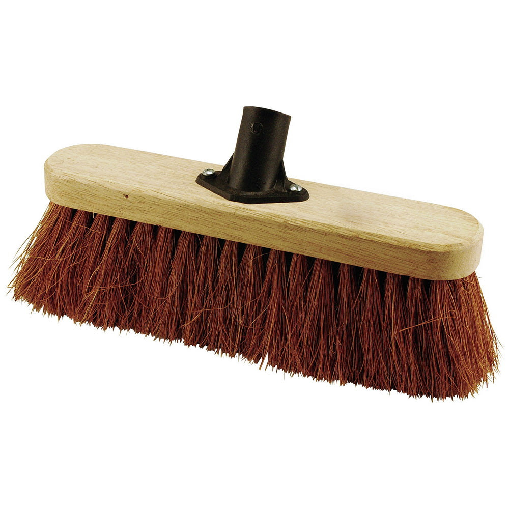 ELLIOTT FSC BROOM HEAD WITH NATURAL COCONUT FIBRES 29CM HEAD ONLY