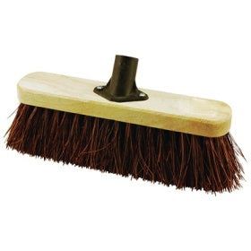 ELLIOTT FSC BROOM HEAD WITH NATURAL BASSINE FIBRES 29CM HEAD ONLY