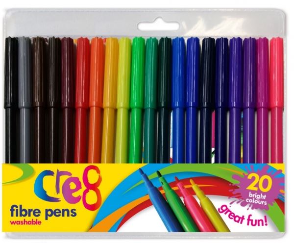 FIBRE PENS 24/PK