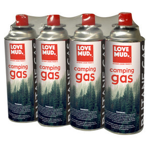 LOVE MUD OLGAS BUTANE CAMPING GAS CANISTERS 4/PK