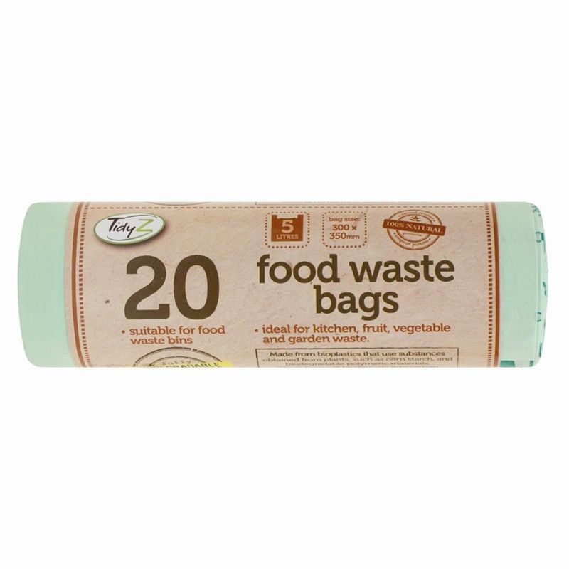 TIDYZ BIO RESIN FOODS WASTE BAGS 5 LITRE 20/PK