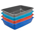 ASSORTED COLOUR WHITEFURZE CAT LITTER TRAY 42CM