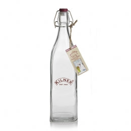 KILNER TRANSPARENT PRESERVE CLIP TOP BOTTLE 1 LITRE