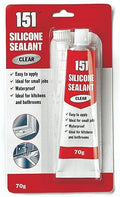 151 CLEAR SILICON SEALANT TUBE 70G