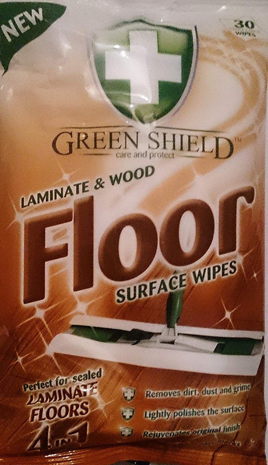 GREENSHIELD LAMINATE & WOOD FLOOR WIPES PACKS OF 24