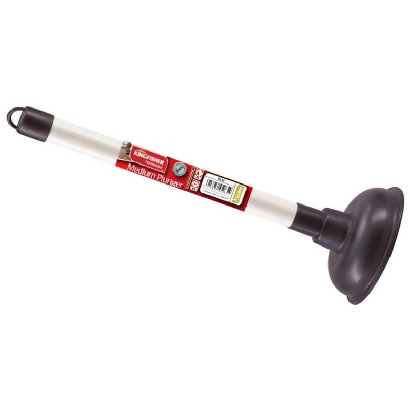 SINK DRAIN PLUNGER PLASTIC HANDLE WITH RUBBER SUCTION HEAD HEIGHT 11CM