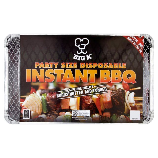BIG K DISPOSABLE LARGE PARTY INSTANT BBQ 51CM X 31CM
