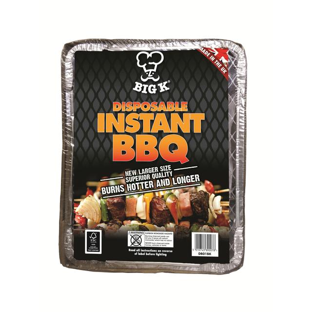 BIG K DISPOSABLE SMALL INSTANT BBQ 31CM X 25CM
