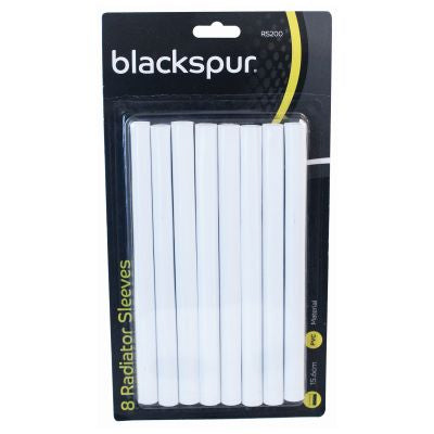 BLACKSPUR RADIATOR PIPE COVER SLEEVES 15MM WHITE PACK OF 8