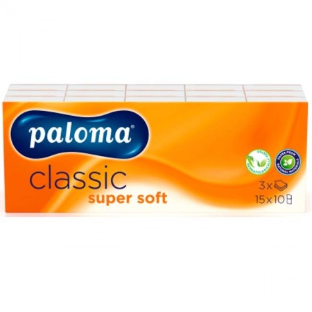 PALOMA 10 PACK 3 PLY POCKET TISSUE