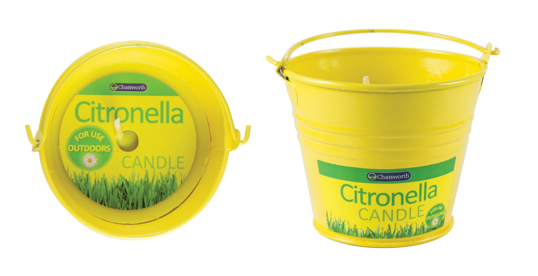 CHATSWORTH CITRONELLA METAL BUCKET CANDLE OUTDOOR