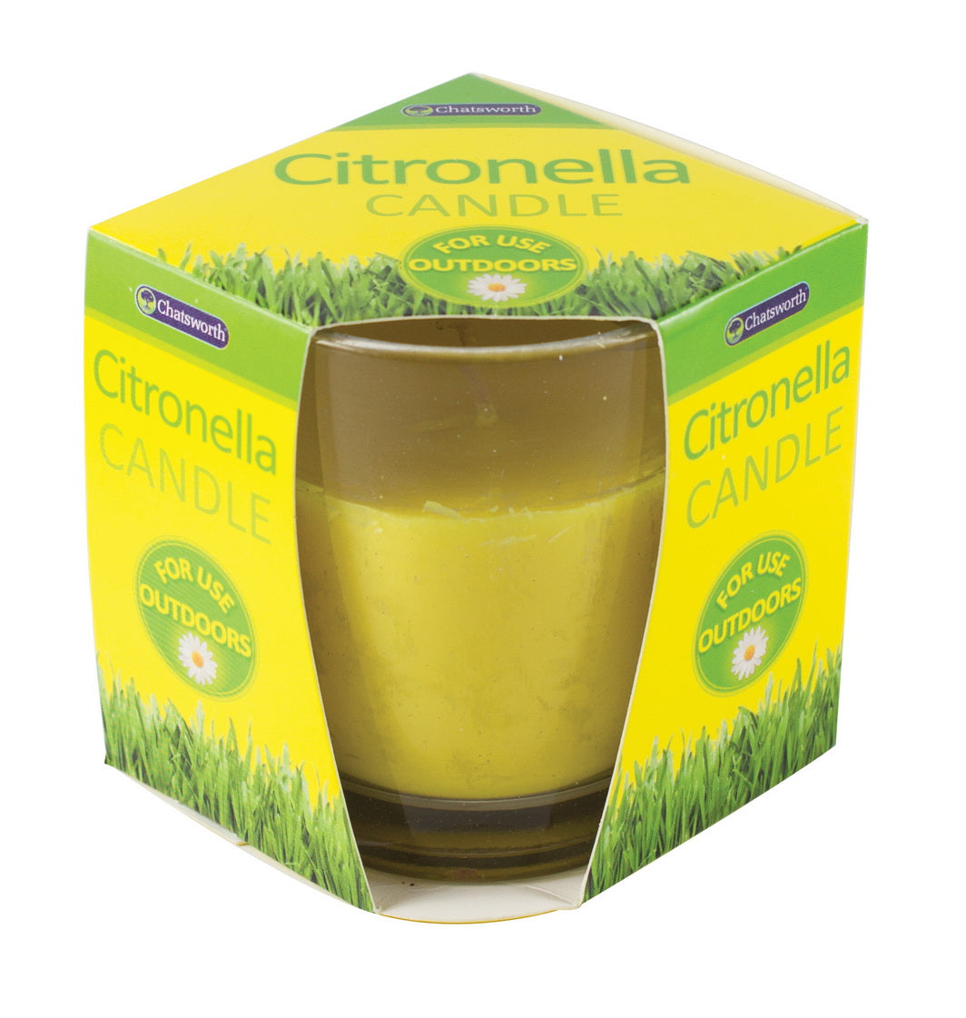CHATSWORTH CITRONELLA GLASS CANDLE