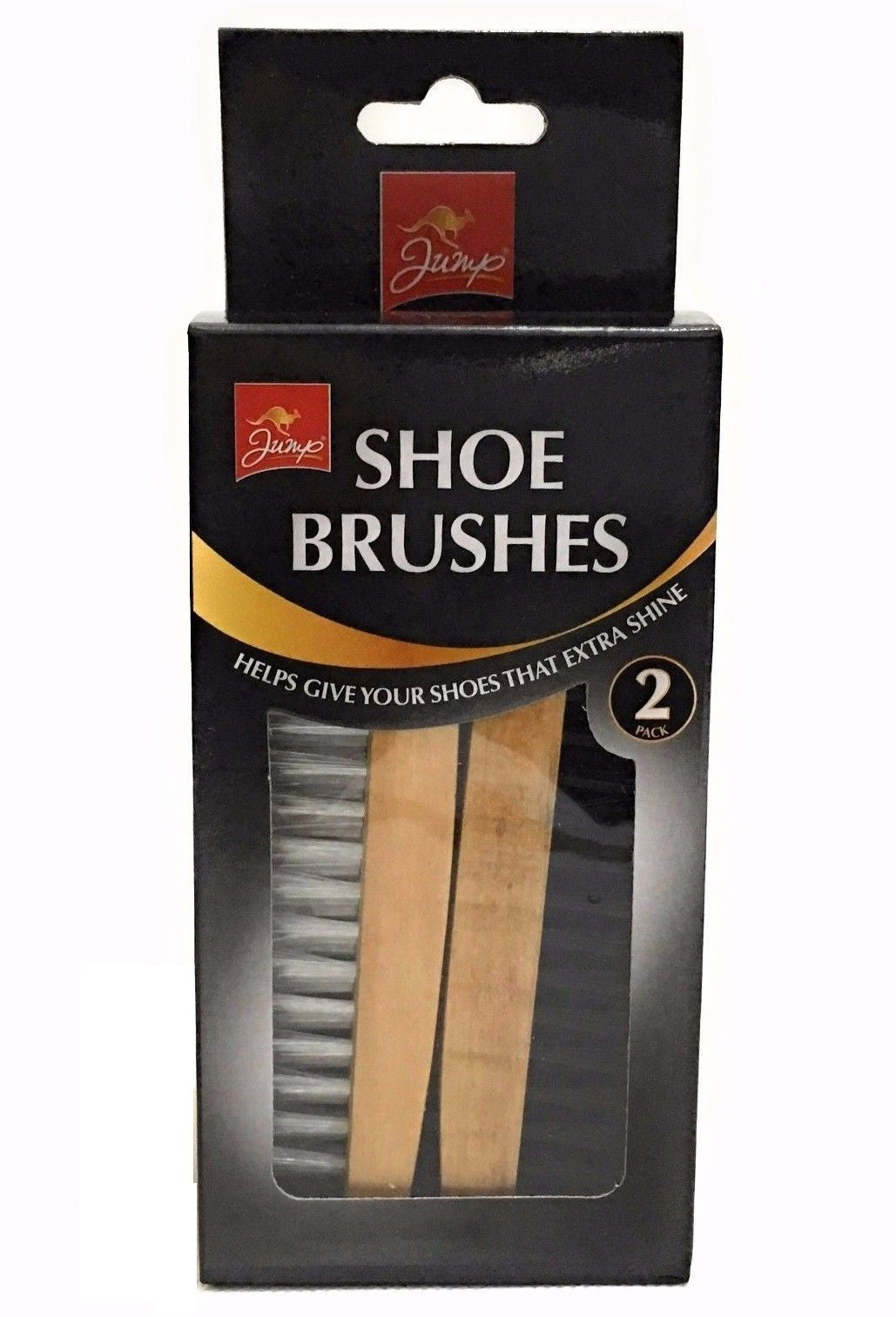 JUMP WOODEN SHOE BRUSH 2/PK