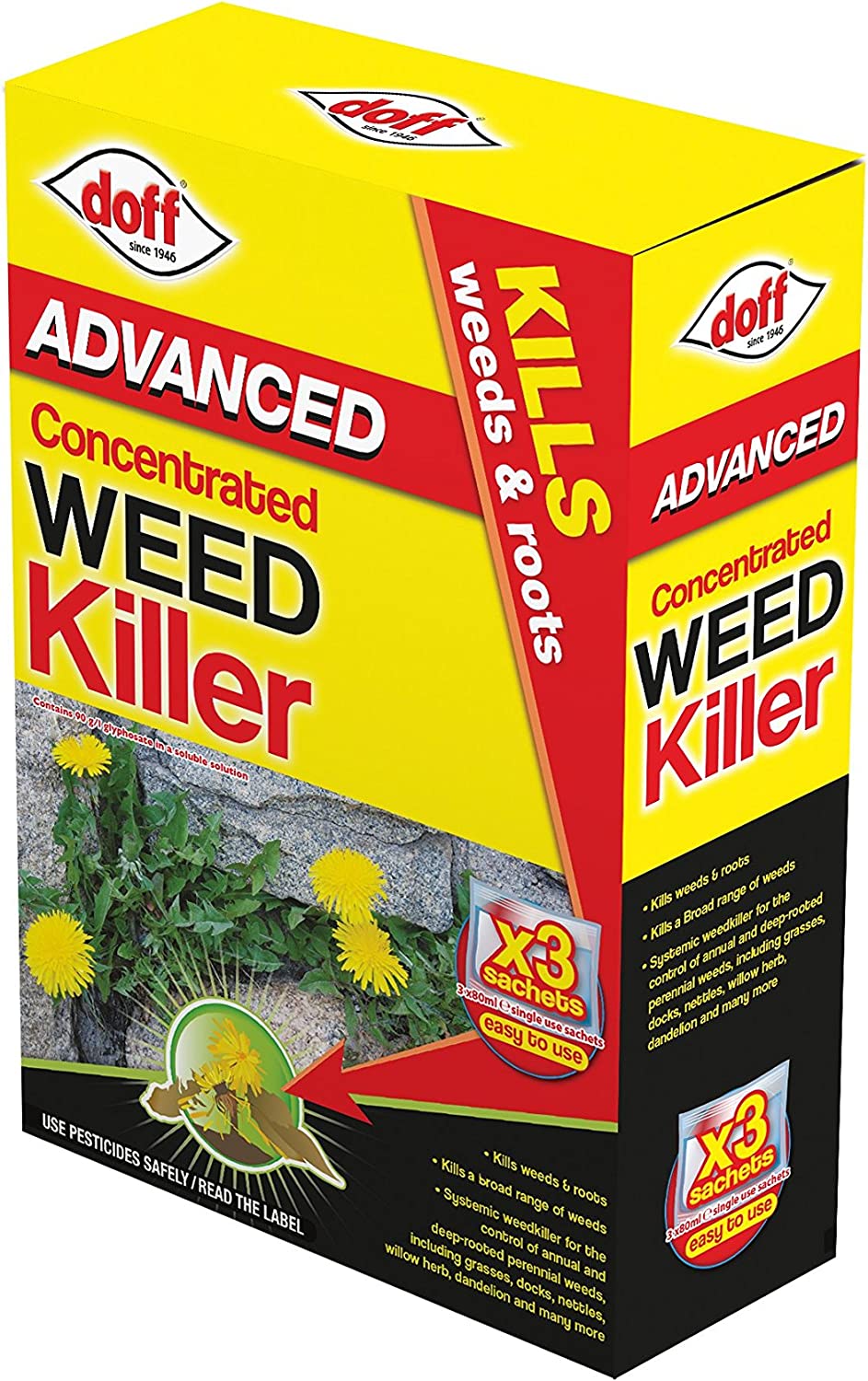 DOFF ADVANCE CONCENTRATED WEED KILLER 80ML 3/PK