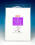 CAROLINE WHITE PAPER TABLE COVER SQUARE 90CM X 90CM PACK OF 2