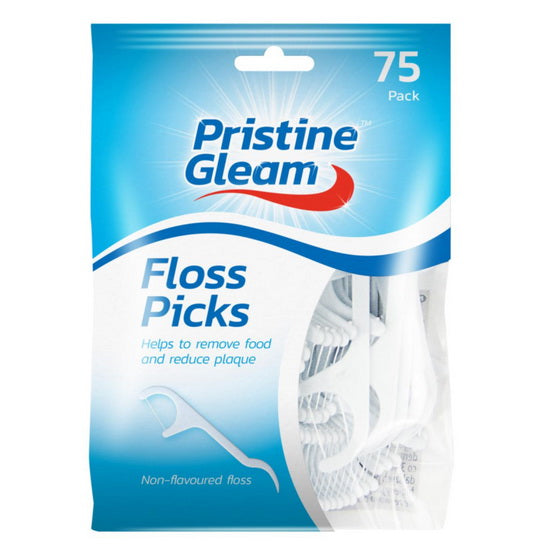 PRISTINE GLEAM FLOSS PICKS 75/PK