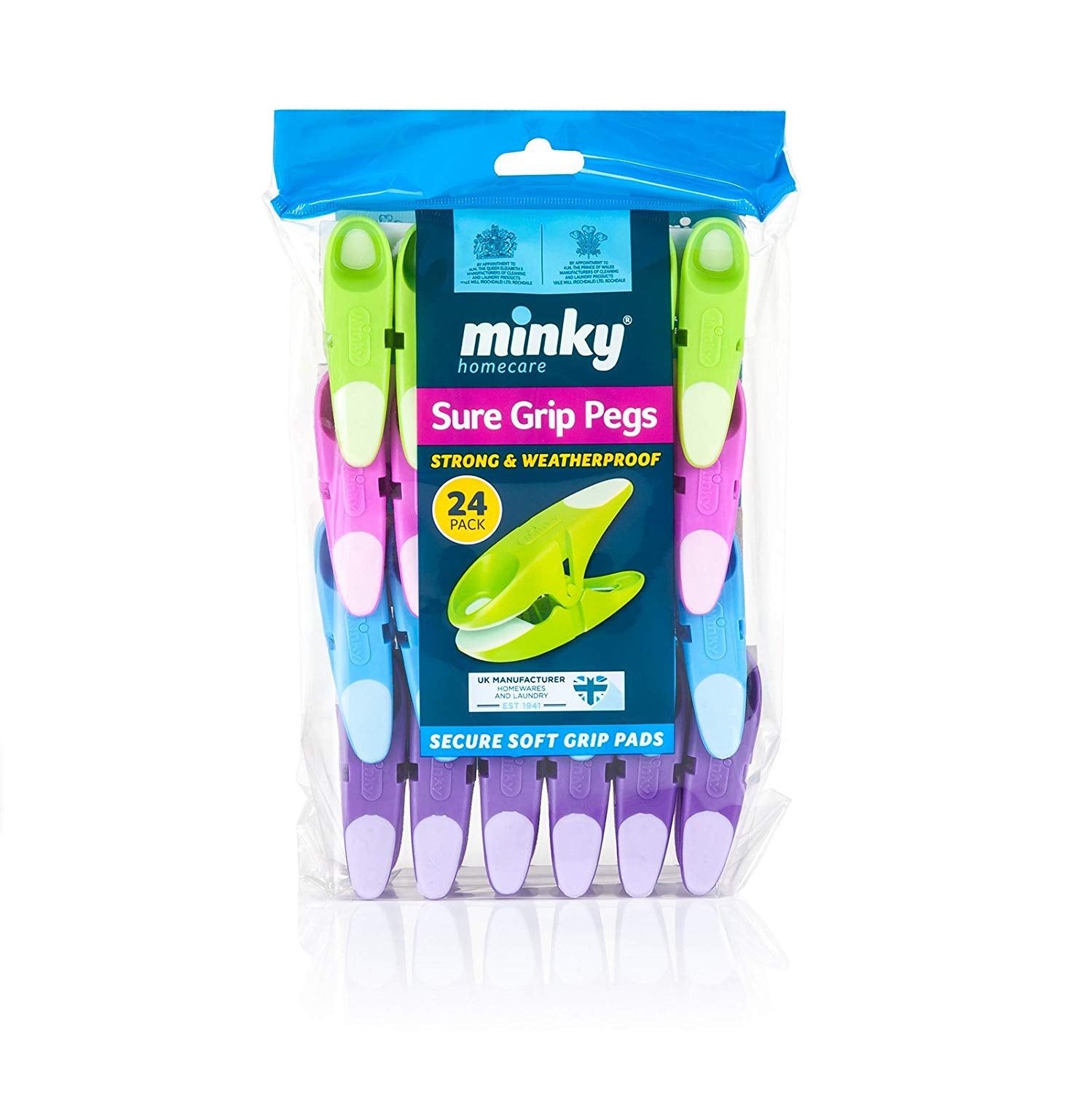 MINKY SUREGRIP PEGS 24/PK