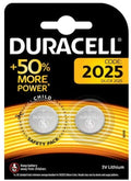 DURACELL DL2025 CR2025 ECR2025 LITHIUM COIN CELL BATTERY 3V 2/PK