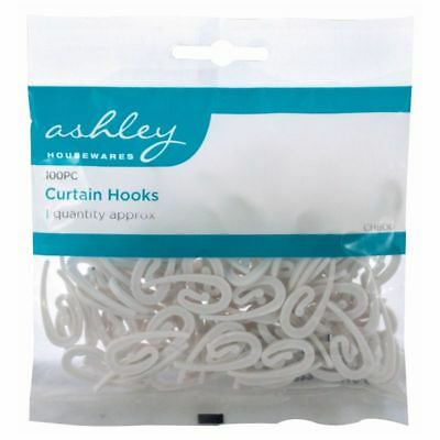 ASHLEY CURTAIN HOOKS 100/PK