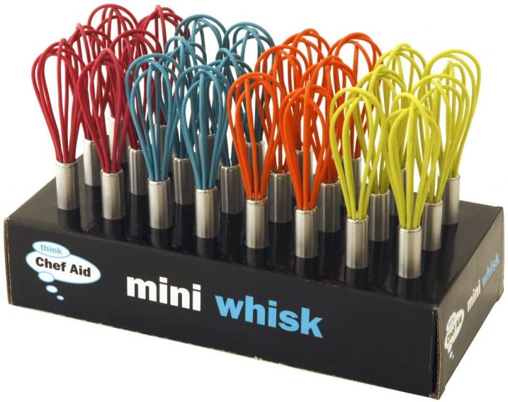 CHEF AID CUTE RETRO COLOURFUL MINI WHISK - ASSORTED COLOURS (MAY VARY)