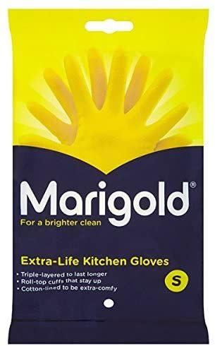 SMALL MARIGOLD EXTRA LIFE KITCHEN GLOVES SINGLE PAIR