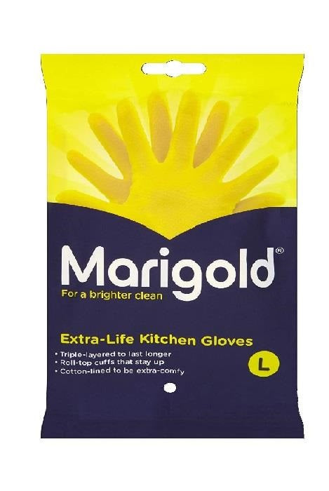 LARGE MARIGOLD EXTRA LIFE KITCHEN GLOVES SINGLE PAIR