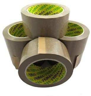 PRIMA 48MM X 40M ROLLS BROWN BUFF PACKING TAPE 6/PK